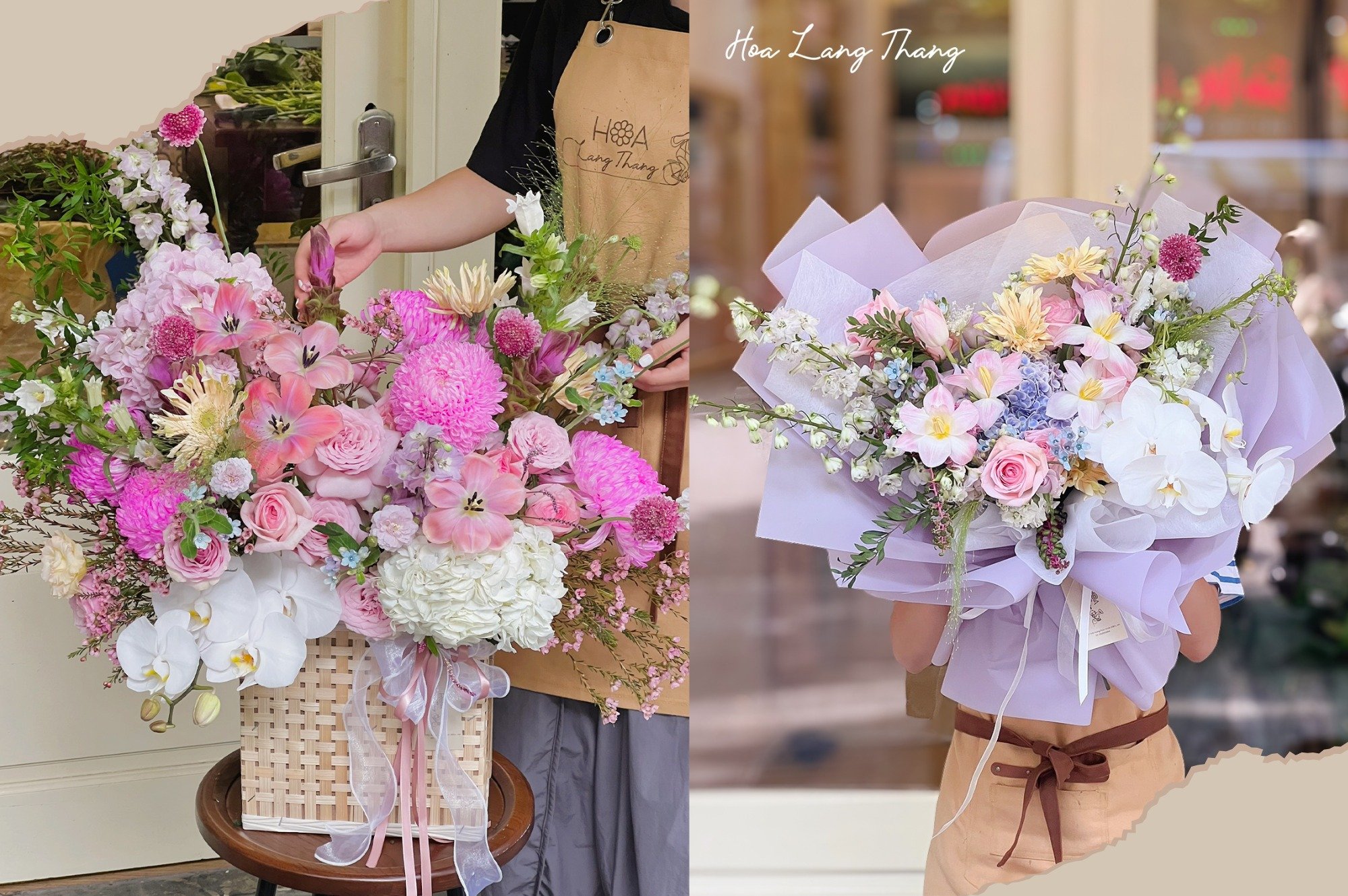 Bình hoa kết hợp hồng, <a href=