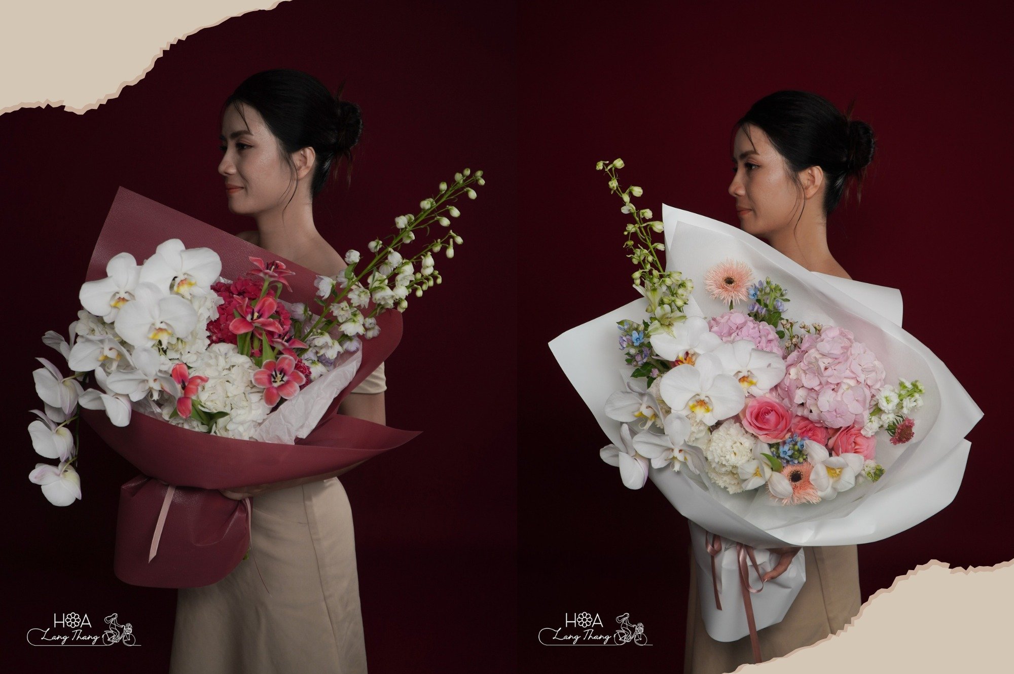 Bó hoa rực rỡ với <a href=