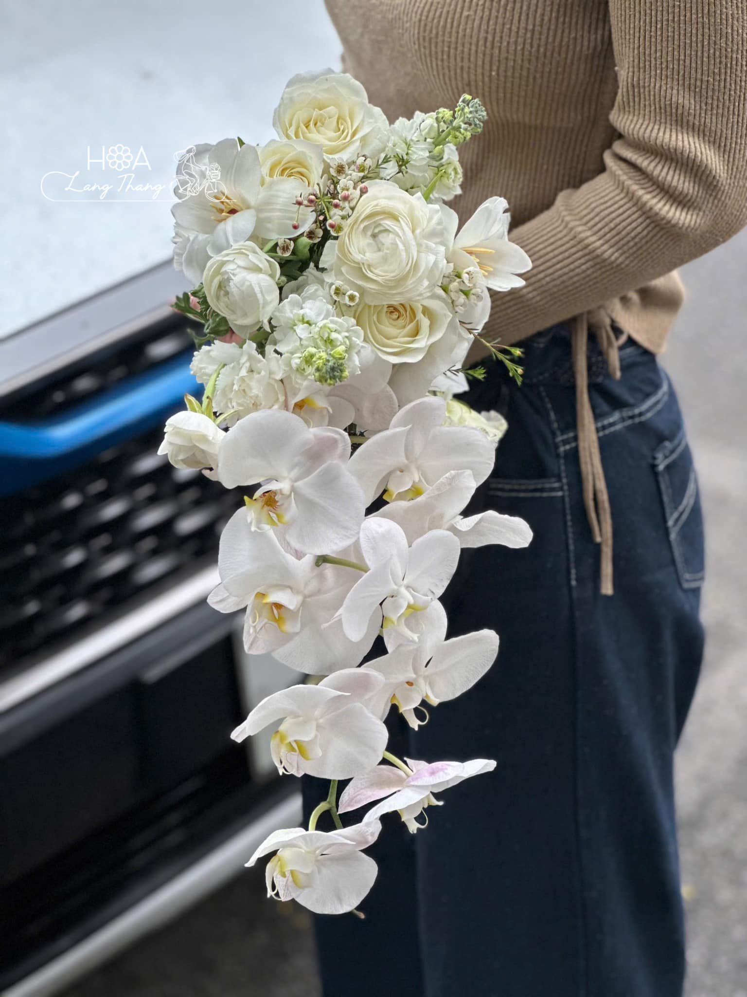 Bó hoa cưới dáng dài 💍