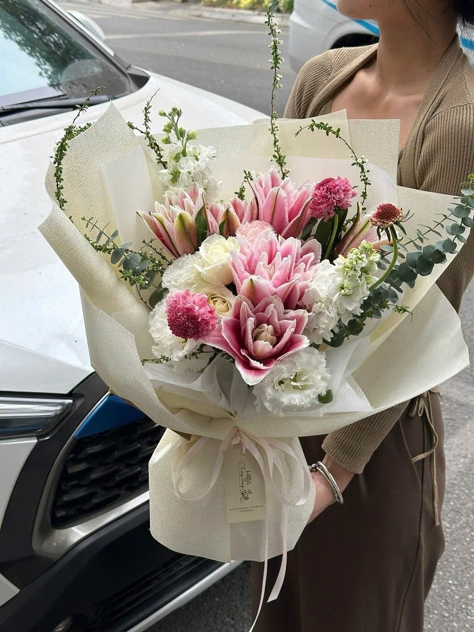 Bó hoa kết hợp <a href=