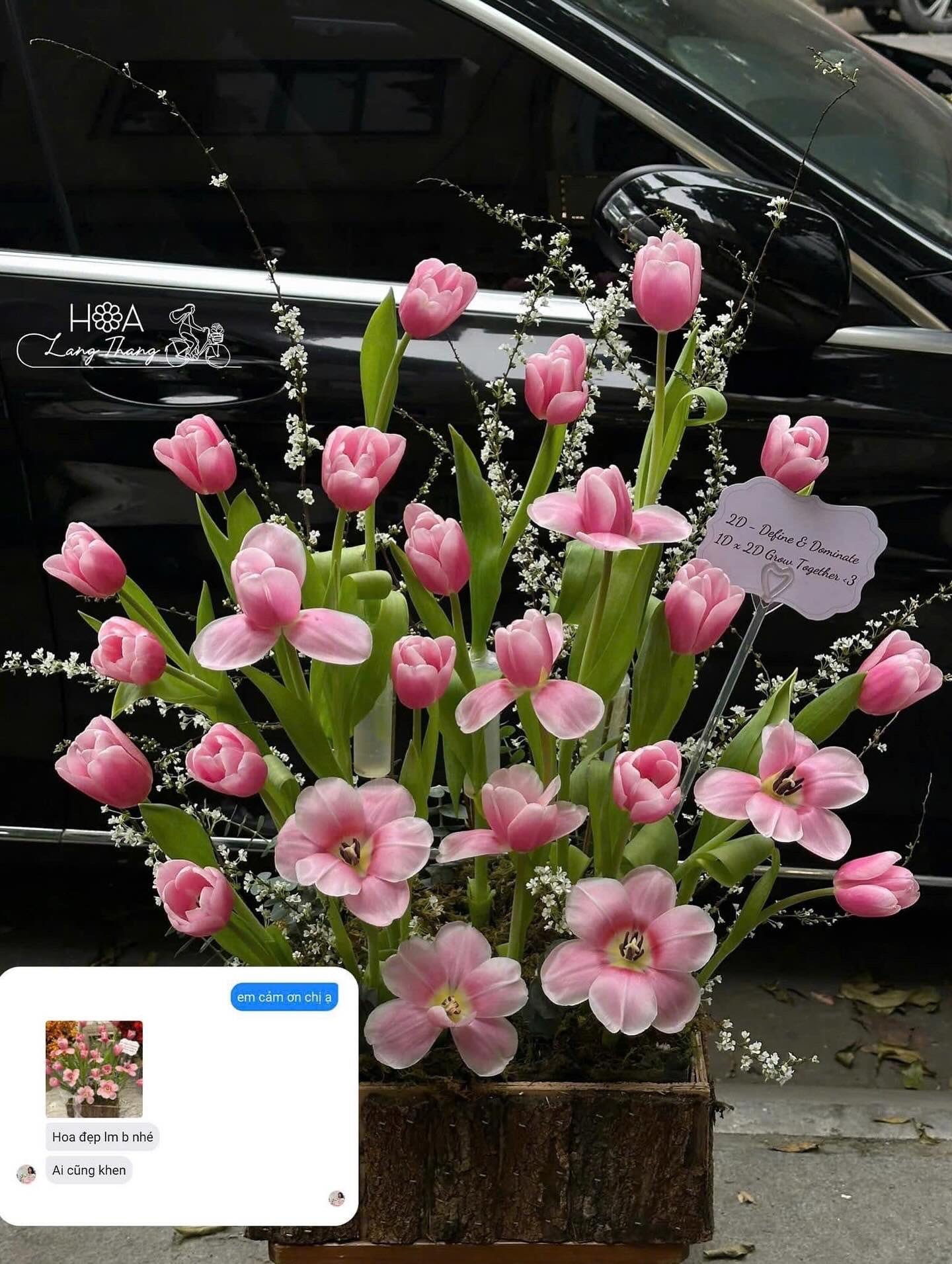 Bình hoa gồm nhiều hoa <a href=