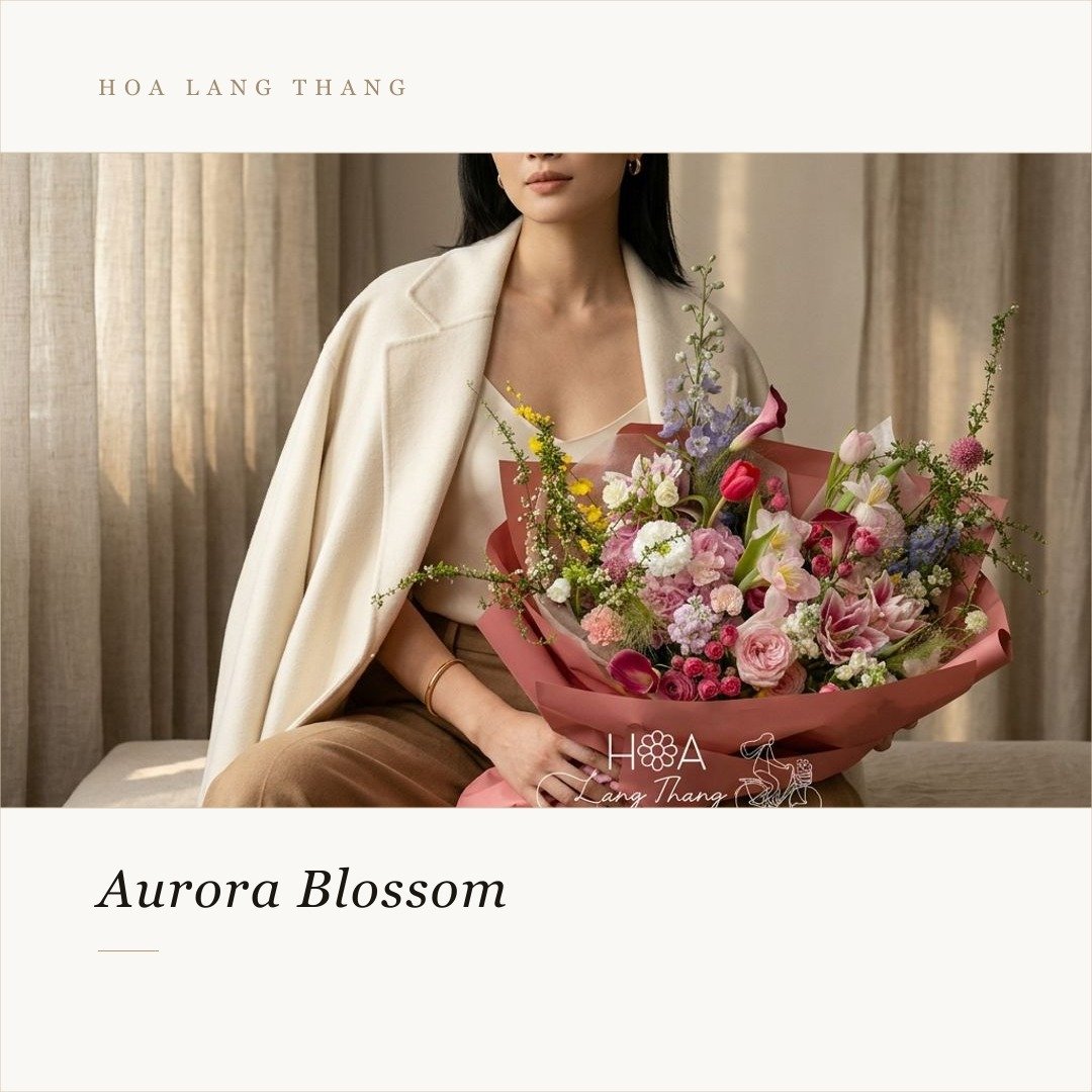 Bó hoa Aurora Blossom với <a href=