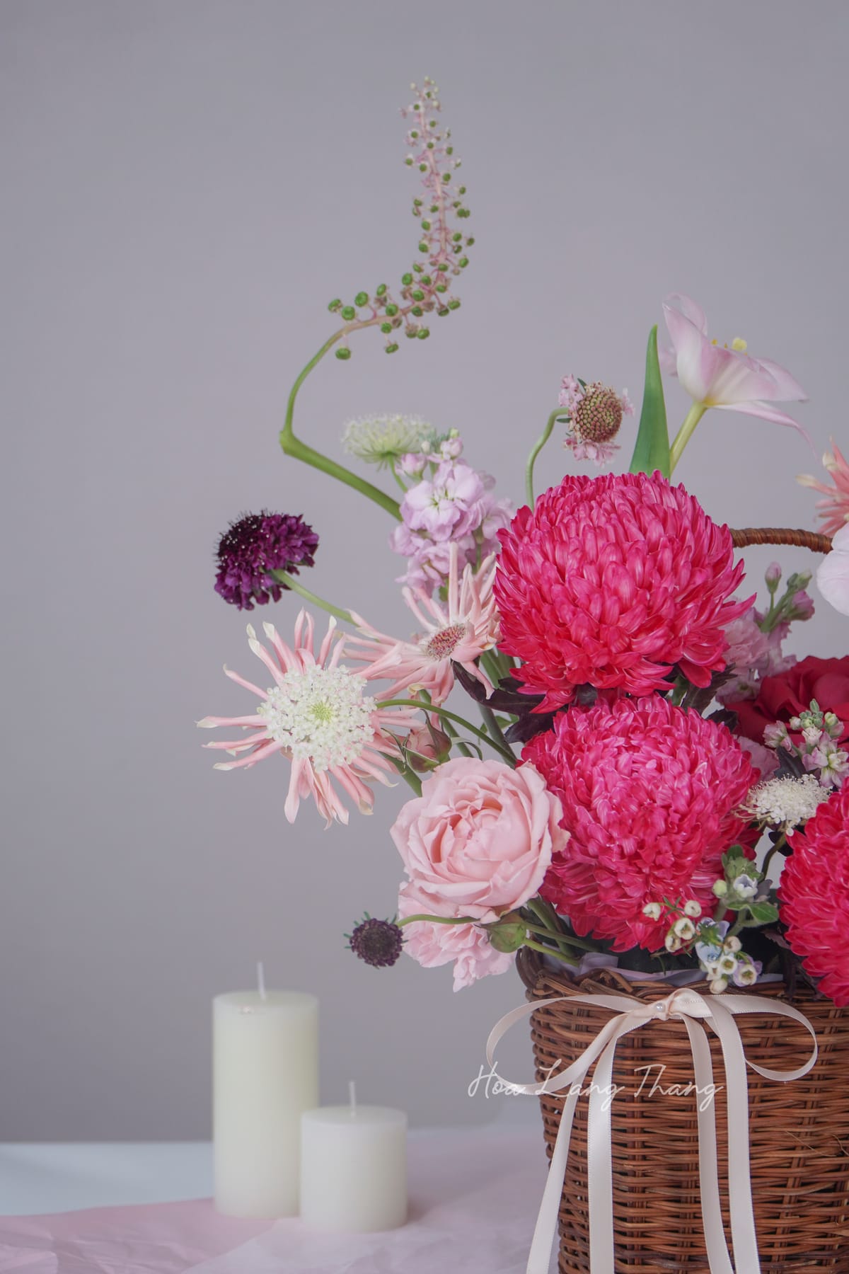 Aria Basket - hoa cuoi sang trong co dien | Hoa Lang Thang