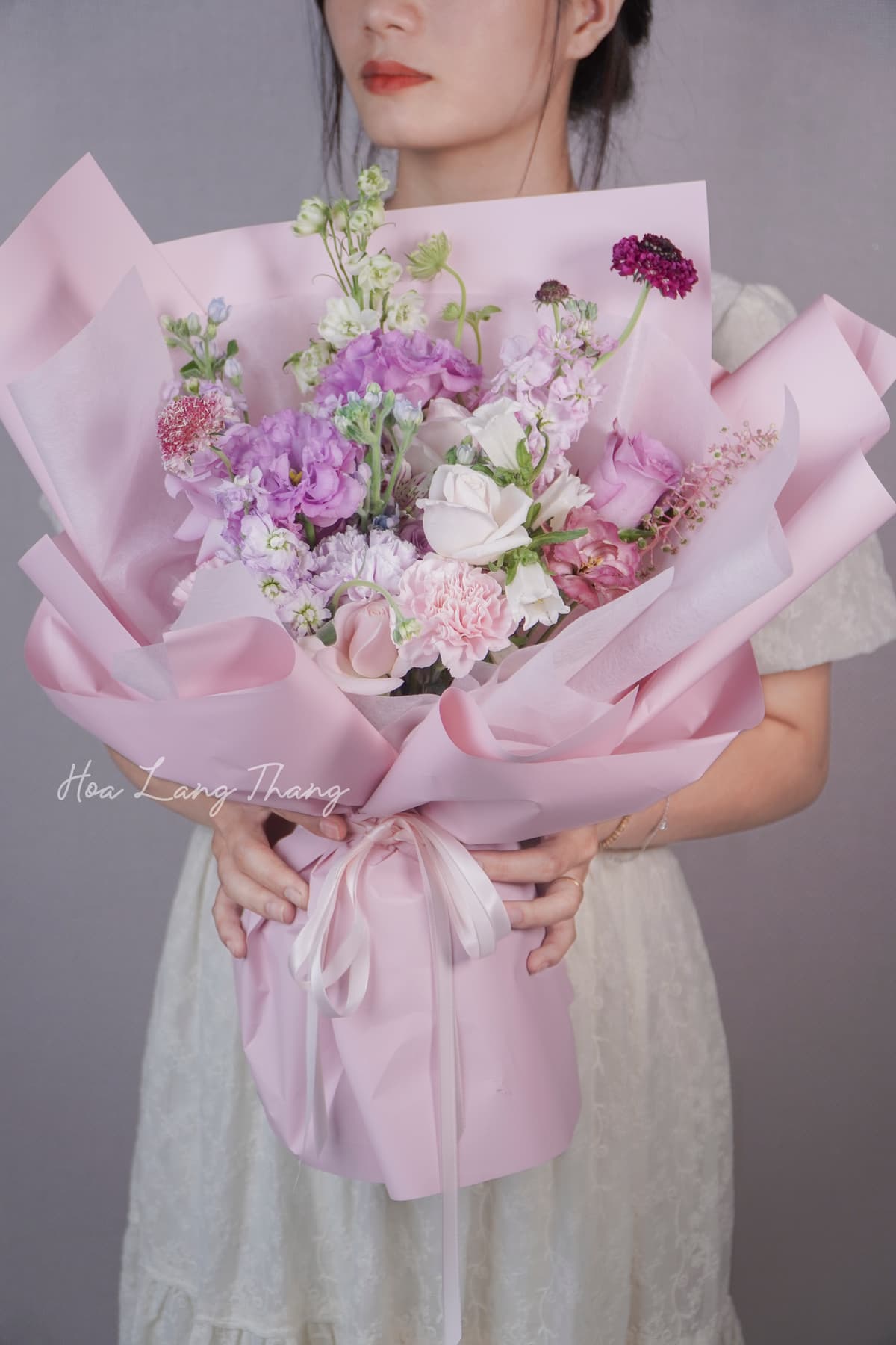 Bó tulip tím thanh lịch tại Hà Nội | Hoa Lang Thang