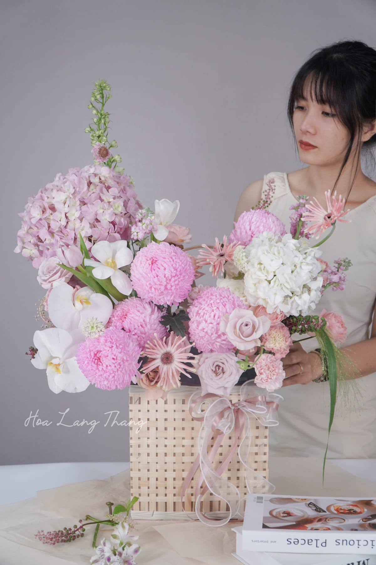 Serenata Basket - gio hoa qua tang sinh nhat | Hoa Lang Thang